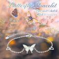 wholesale 925 Sterling Silver & Opal Butterfly Bracelet – Adjustable, Hypoallergenic, Elegant Gift for Women-0-4