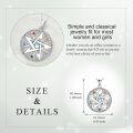 wholesale 925 Sterling Silver Star Moon Triangle Stone Pendant Necklace-0-3