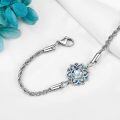 wholesale 925 Sterling Silver Lotus Charm Bracelet-0-3