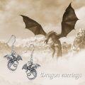wholesale 925 Sterling Silver Dragon Drop Earrings for Women and Girls-0-5