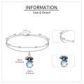 wholesale 925 Sterling Silver Compass Starfish Charm Bracelet - Mother's Day Gift for Her-0-5