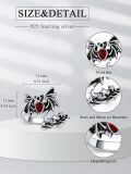 wholesale 925 Sterling Silver Rings Wholesale With Blue Crystal And Butterfly Design-0-4