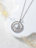 wholesale Sterling Silver Compass Necklace I d Be Lost Without You Love Gift for Wife Girlfriend Her Anniversary Birthday-0-14