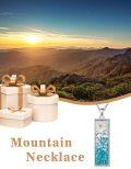 wholesale 925 Sterling Silver Natural Turquoise & Stone Inlay Mountain Pendant Necklace for Women Nature Inspired Gifts-0-5