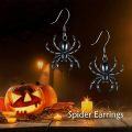 wholesale 925 Sterling Silver Spider Shape Drop Earring Charms s for Women Girls-0-5