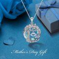 wholesale Sterling Silver Crystal Evil Eye Tree of Life Pendant Necklace - Gold Plated-0-51