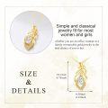 wholesale Gold 14K CZ Dainty Leaf Design Pendant Necklace for Women and Girls-0-4