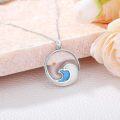 wholesale 925 Sterling Silver Opal Wave Necklace - Ocean Inspired s for Her-0-3