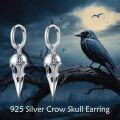 wholesale 925 Sterling Silver Raven Skull Celtic Knot Drop Dangle Earrings Norse Viking s for Women Men-0-5