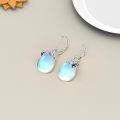 wholesale 925 Sterling Silver Honeybee Drop Earrings with Blue Opalite and Citrine Stone Elements-0-2