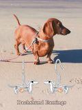 wholesale 925 Sterling Silver Dachshund Dog Love Heart Drop Earrings Gift for Women Girls-0-2