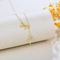 wholesale 14K Gold Cross & Heart Pendant Necklace for Nurses-0-2