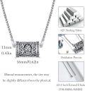 wholesale 925 Sterling Silver Viking Compass Cylinder Urn Necklace for Ashes Jewelry with Funnel and Screwdriver Set 24 Chain Memorial Keepsake Pendant -0-4