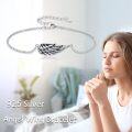 wholesale 925 Sterling Silver Angel Wings Charm Bracelet for Women-0-1