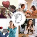 wholesale TOUPOP 1ct Round Cut Moissanite Wedding Rings For Women D Color Vvs1 S925 Sterling Silver Moissanite Engagement Ring Eternity Promise Wedding Anniversary Christmas Jewelry Gift For Wife Size 6-9 -0-4