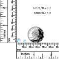 wholesale 925 Sterling Silver Round Rainbow Moonstone Stud Earrings For Women-0-1