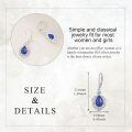 wholesale 925 Sterling Silver Elegant Purple Teardrop Earrings Wholesale With Crystal Accents-0-15