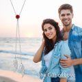 wholesale Sterling Silver Zirconia Angel Wing Necklace with Birthstone for Women-0-5