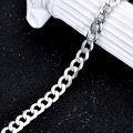 wholesale Sterling Silver Cuban Link 5mm 7mm Curb Chain Bracelet for Men Women-0-8