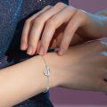 wholesale 925 Sterling Silver Infinity Love Knot Chain Bracelet for Women and Girls-0-1