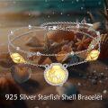wholesale 925 Sterling Silver Shell Starfish Charm Anklet Beach Foot s for Women Girls-0-2