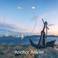 wholesale 925 Sterling Silver Anchor & Helm Charm Anklet for Women Teen Girls Ocean Beach -0-1