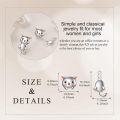 wholesale 925 Sterling Silver Cartoon Cat Stud Earrings for Women - Cute Animal  Ideas-0-4