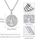 wholesale 925 Sterling Silver Virgo Zodiac Angel Star Charm Necklace for Women Men Astrology Gifts-0-3