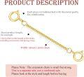wholesale 10K Yellow Gold 1 2 3 4 5 Necklace Extender Chain w Double Spring Clasp Bracelet Anklet Extension-0-1