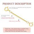 wholesale 10k Gold Extension Chain With Lobster Clasps For Jewelry Making-0-1
