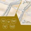 wholesale 925 Sterling Silver Platinum Plated Rope Chain Necklace For Women Men-0-4
