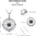 wholesale 925 Sterling Silver Compass Pendant I'd Be Lost Without You Necklace for Women - Traveler's Gift-0-2