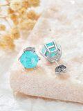 wholesale Sterling Silver Opal Turquoise Black Hair Crystal Stud Earrings for Women-0-8