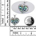 wholesale 925 Sterling Silver Abalone Shell Heart Giraffe Pendant Necklace for Women Mom Daughter Gift-0-2
