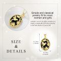 wholesale 925 Sterling Silver Black Onyx Gold Plated Hummingbird Pendant Necklace for Women -0-4