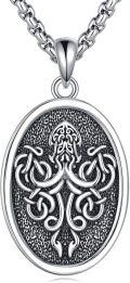 wholesale 925 Sterling Silver Tree of Life Necklace Norse Pendant Viking Symbol Jewelry for Men & Women -0-0