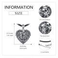 wholesale 925 Sterling Silver Gothic Skulls Heart Pendant Leather Chain Necklace for Men Women Gifts-0-5