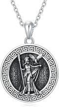 wholesale 925 Sterling Silver Athena and Poseidon Necklace - Greek Mythology  for Him Her-0-0