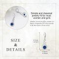 wholesale 925 Sterling Silver Green Turquoise Drop Earrings Platinum Plated Twisted Swirl Jewelry For Women-0-21