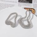 wholesale Silver Rhinestone Earrings Trendy Sparkly Asymmetric Drop Earrings for Party Prom Great Gifts for Women-0-7