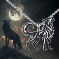 wholesale 925 Sterling Silver Wolf Pendant Necklace Animal s for Men Women-0-1