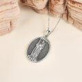 wholesale 925 Sterling Silver Religious Jewelry Saint Raphael Medal Pendant Protection Gift for Men & Women-0-3