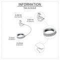 wholesale 925 Sterling Silver Chain Gear Studs: Gothic Punk Style Earings for Women & Men-0-2