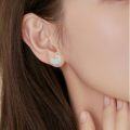 wholesale 925 Sterling Silver Opal Duck Stud Earrings - Hypoallergenic and Adorable Gift for Women & Girls-0-2