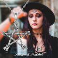 wholesale 925 Sterling Silver Pentagram Necklace Star Pendant Wiccan s for Women Men Mother's Day-0-4