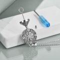 wholesale 925 Sterling Silver Compass Tear Drop Celtic Cremation Keepsake Pendant Necklace with Funnel and Fill Tool-0-1