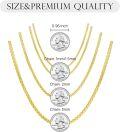 wholesale 925 Sterling Silver 14K Gold Plated Cubic Zirconia Cut Round Chain 1 3mm w Lobster Clasp 16 26-0-1
