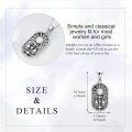 wholesale 925 Sterling Silver Libra Zodiac Sign Pendant Necklace for Women-0-4