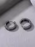 TOUPOP Sterling Silver Celtic Viking Hoop Earrings S925 Norse Irish Knot Jewelry-0-3