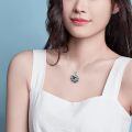 wholesale 925 Sterling Silver Abalone Shell Cremation Urn Necklace for Ashes Nature Lovers s Memorial Keepsake Pendant for Women-0-4